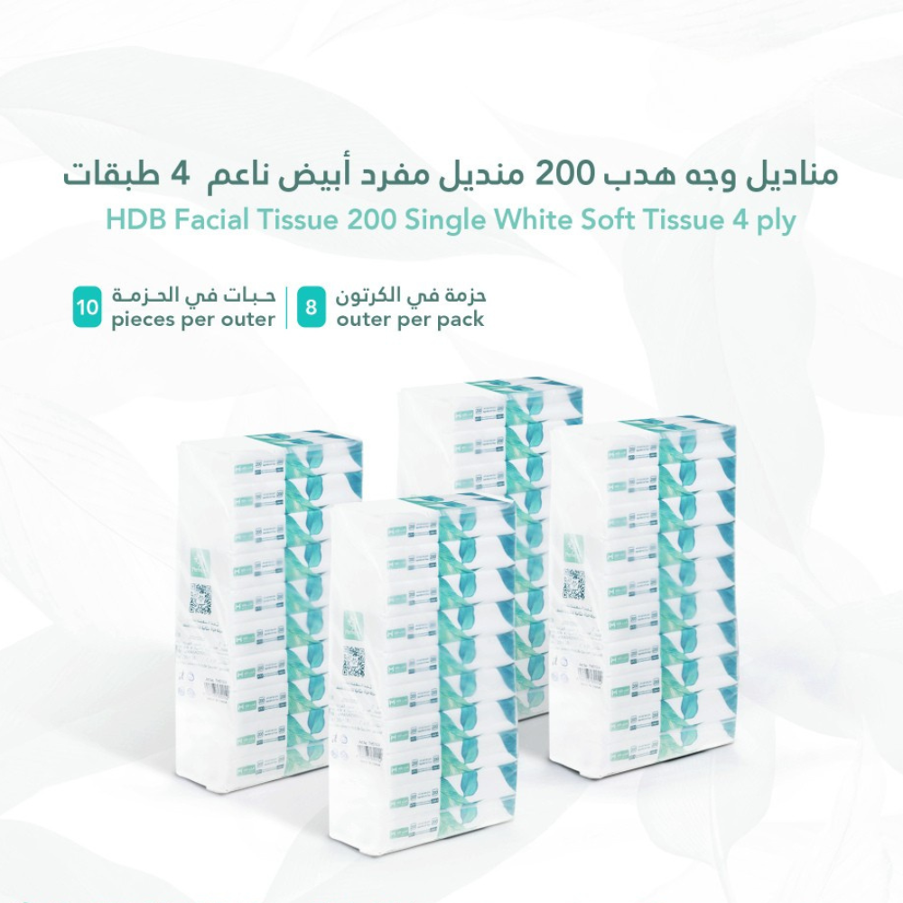 مناديل وجه هدب 300 منديل 80 حبه في الكرتون - الصورة 3